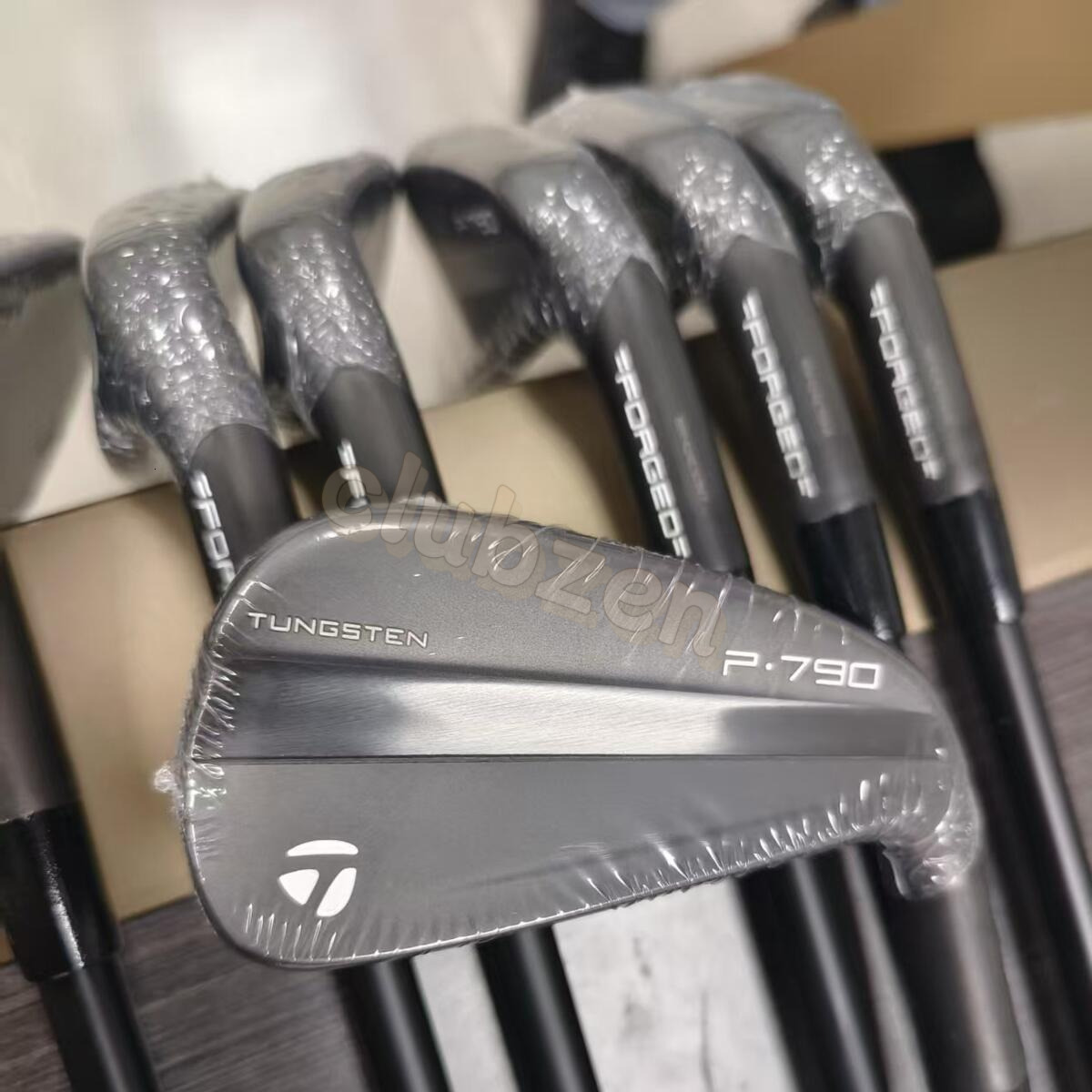 Golf Clubs Irons Taylor black P790 Free fast Shipping 4-9P-R/S Flex Steel Shaft with Head Cover The 4generations Latest version Brand New Iron