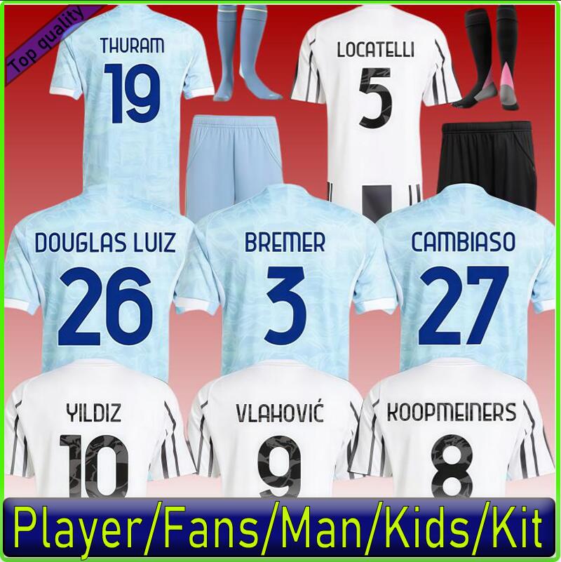 24/25/26 Soccer Jerseys Fans Player Home Away MILIK DIMARIA VLAHOVIC KEAN POGBA CHIESA MCKENNIE LOCATELLI 24 Football Shirt Men Kids kit Kits Unifor
