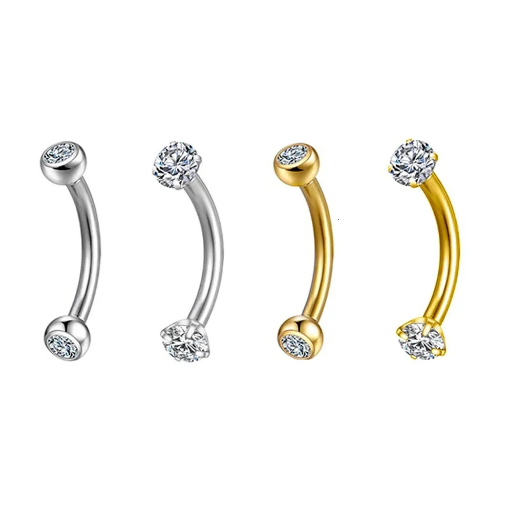 1550pcs G23 ASTM36 Piercings Eyebrow zircon Earring Internal thread Body Jewelry Wholesale 250613