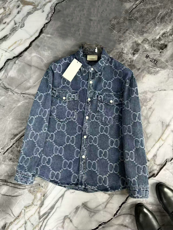 Designer Jacket for Men Autumn-Winter Warm Waterproof Windproof denim jacket Jacket Fashion Casual Hip Hop Street Zipper Outdoor Jacket Plaid Stripe Asian size M-3XL