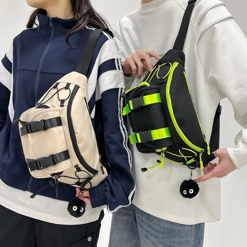 Tactical Techwear Style Punk Hip Hop Crossbody Bag Men Women Multifunction Casual Waist Bag Sport Motorcycle Cycling Fanny Pack 250623