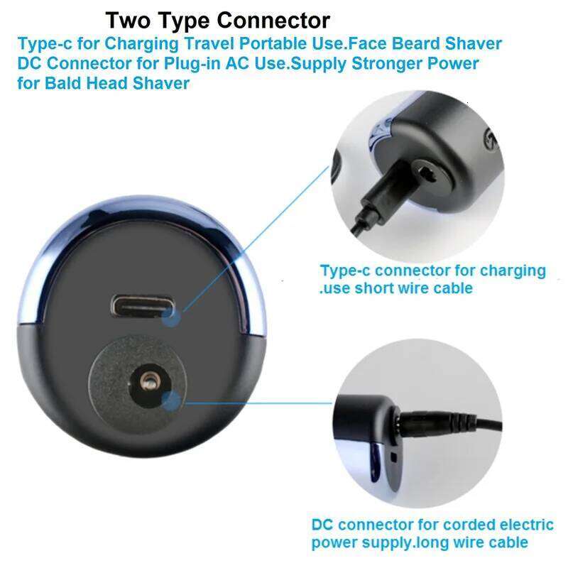 Corded Shavers Men Electric Razor Bald 3D Floating Head Shaver For Balder Man Face Beard Smooth Close Shave Hine