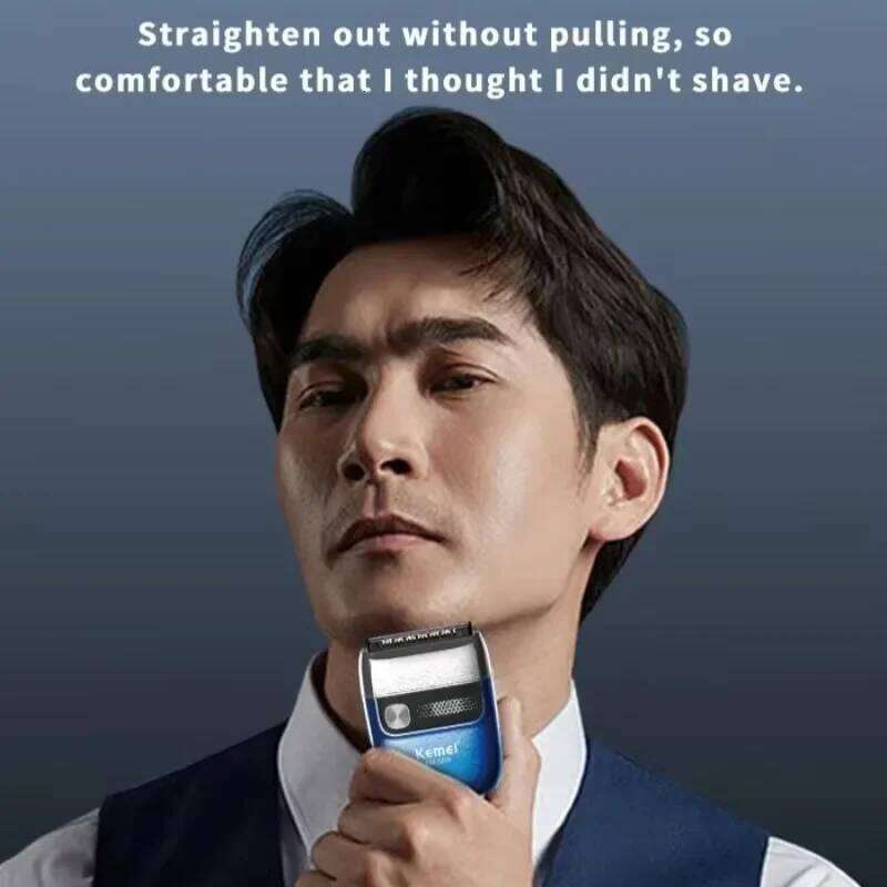 Kemei KM 3218 Waterproof USB Rechargeable Electric Shaver Precision Trimmer Face Body Hair, Portable For Men Women