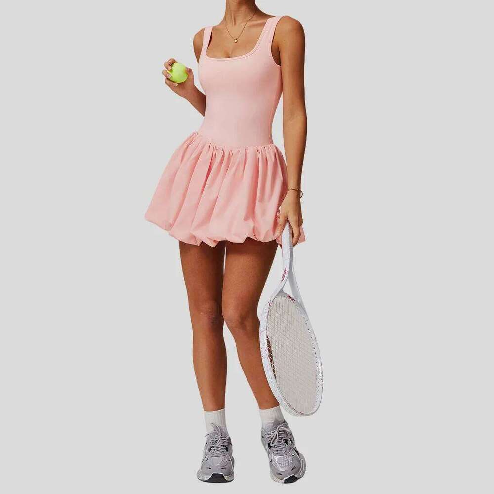 Pad Tennis Skirt Sports Fiess Nude Breathable Anti-light Golf Badminton Running Casual Workout Clothes Gym Yoga Suit for Women