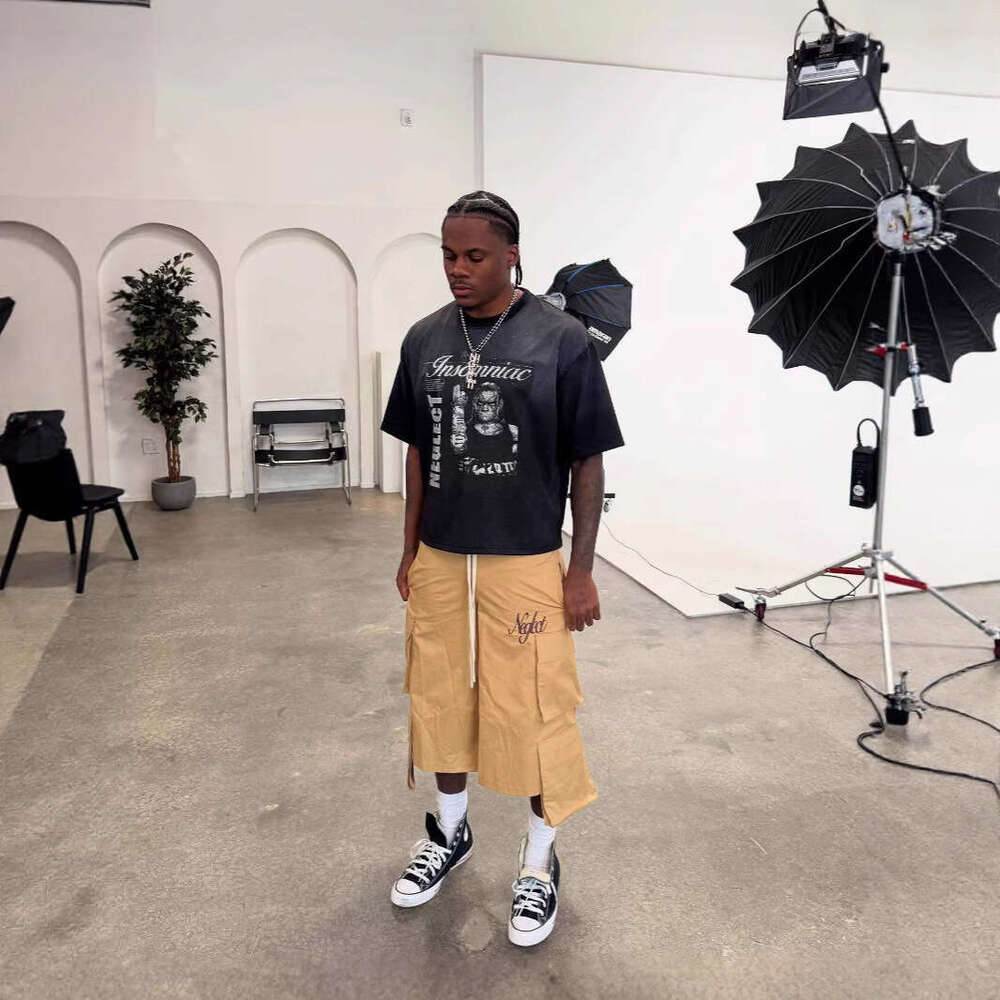 2025 New American Street Hip-Hop Style Loose Casual Patchwork Straight Pants