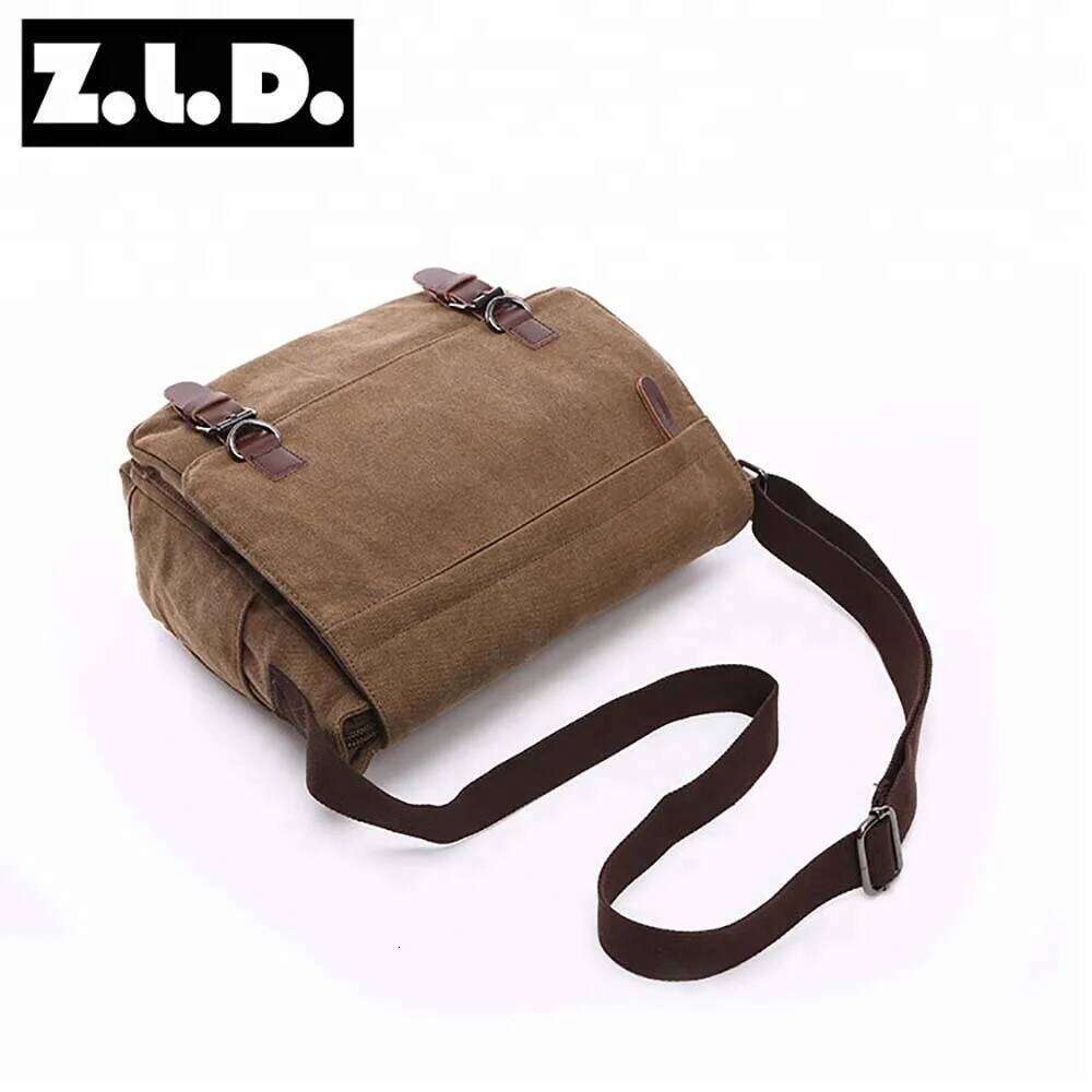 Vintage Canvas Messenger Brand Business Casual Travel Shoulder Bag Laptop Crossbody Bags For Men Bolso Hombre Retro