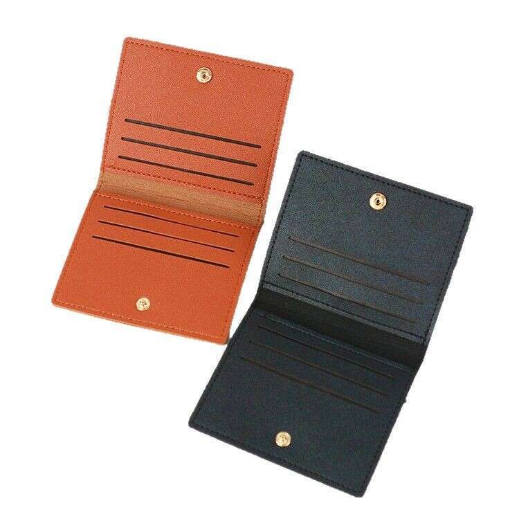 Women's Ultra-thin Compact Holder Bank ID Sleeve Driver's License Small Coin Purse Men's Anti-degaussing Card Clip