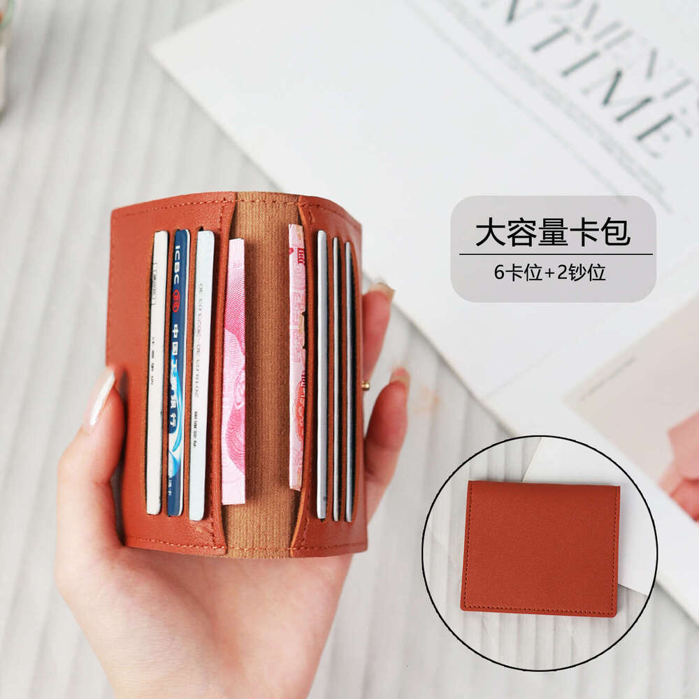 Women's Ultra-thin Compact Holder Bank ID Sleeve Driver's License Small Coin Purse Men's Anti-degaussing Card Clip