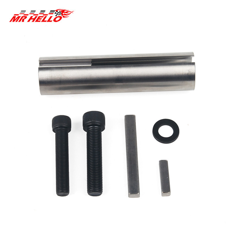 Engine Pulley Crankshaft Sleeve Extension to 1 1/8 1/4 Inch 304 Shaft Adapter