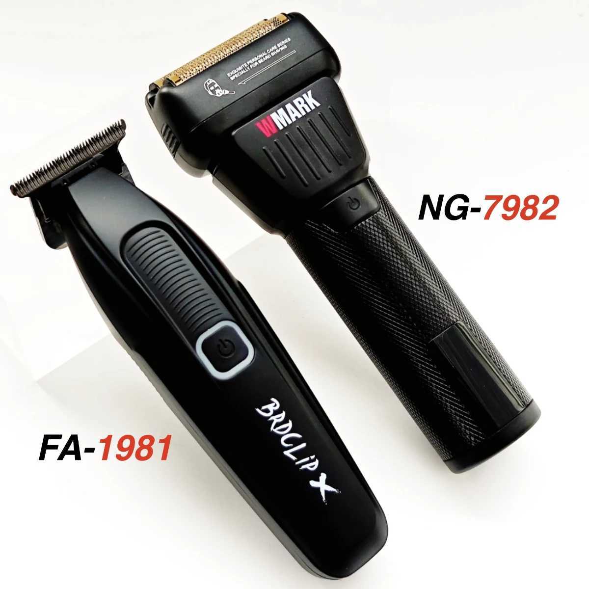 WMARK NG-7982 BRDCLIP FA-1981 Professional Electric Hair Clipper Hair Trimmer for Men Electric Shaver 9000/7500RPM Barber ShopXJ250624