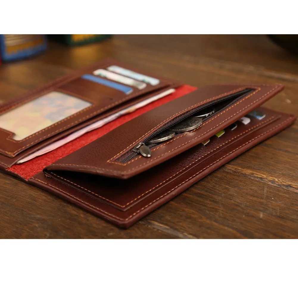 Soft PU Leather LG Wallet With Multiple Card Slots Classic Design Holder Slim Durable Men Bifold C Purse XJ250624