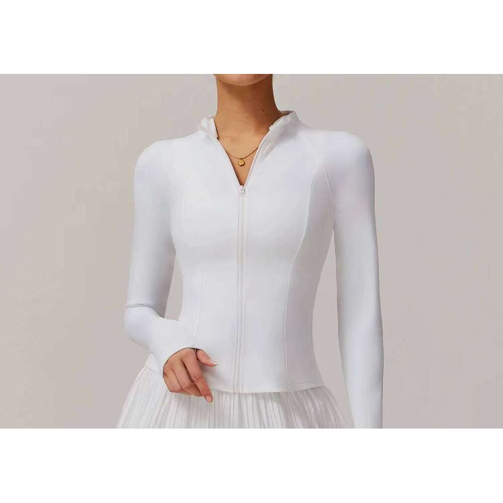 New Sports zip up Jacket Women's Shirt Pilates Coat Running Women Top Yoga Clothes Workout Tops Fiess Sportswear Gym