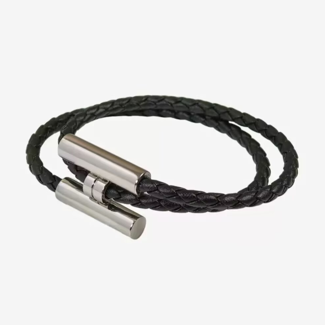 Trendy Youth hand chain Charm Bracelets H designer leather bracelets Unisex Orange genuine leather Rope Wristband Hand Rope Bracelet Black Gold Hand Rope for Woman