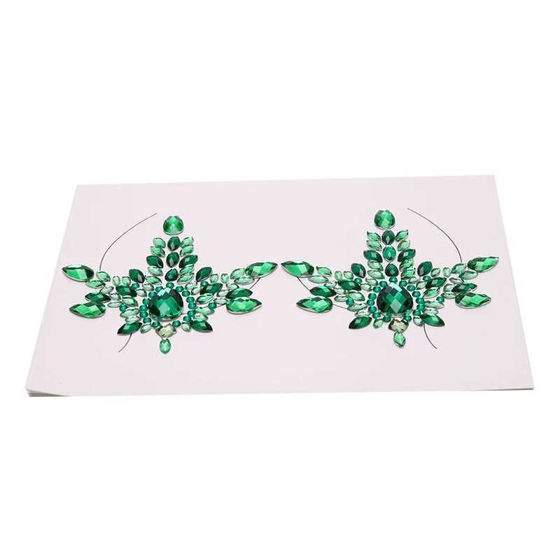 Nipple Cover Crystal Bra Stickers Adhesive Diamond Beads Breast Pasties Shiny Tattoo Sticker Accessories Pad W250624