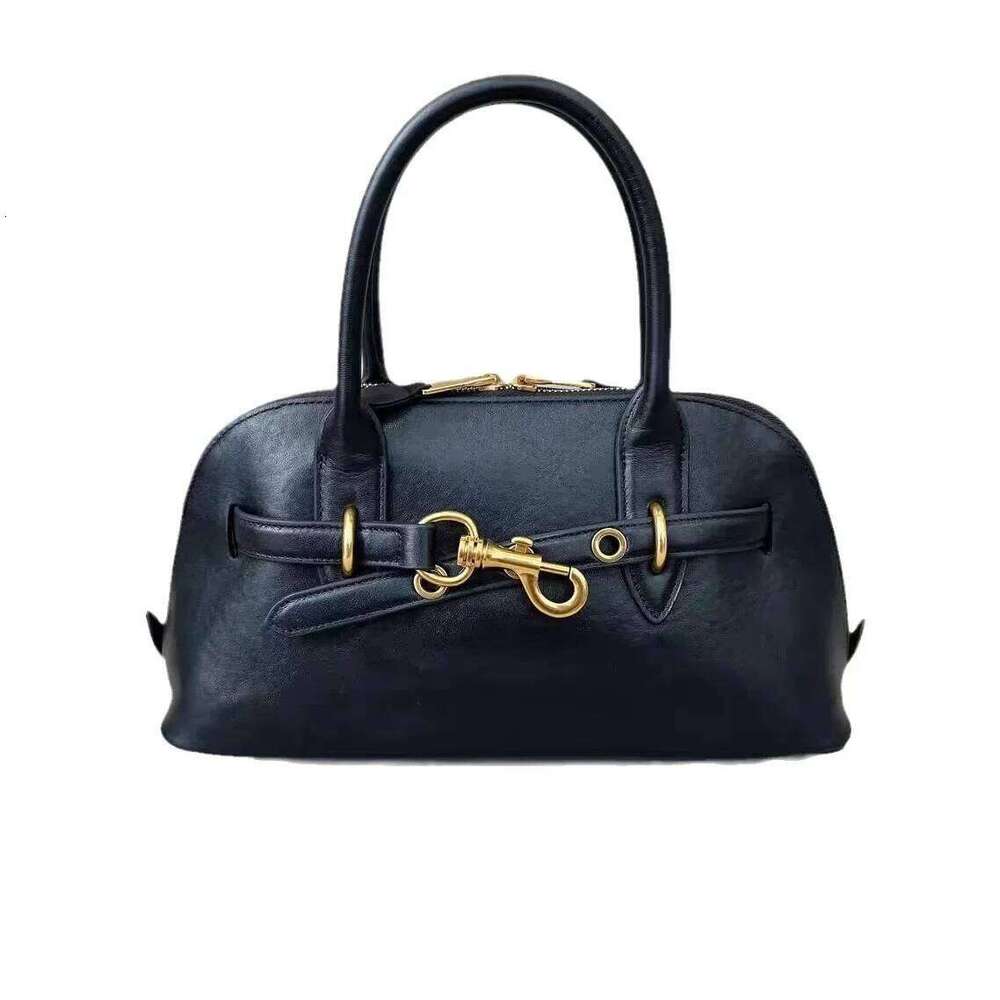 Muja Autumn/Winter New Arrival Vintage Handbag Top Layer Genuine Leather Business Bag Cross-Border Trendy Motorcycle Equipment A