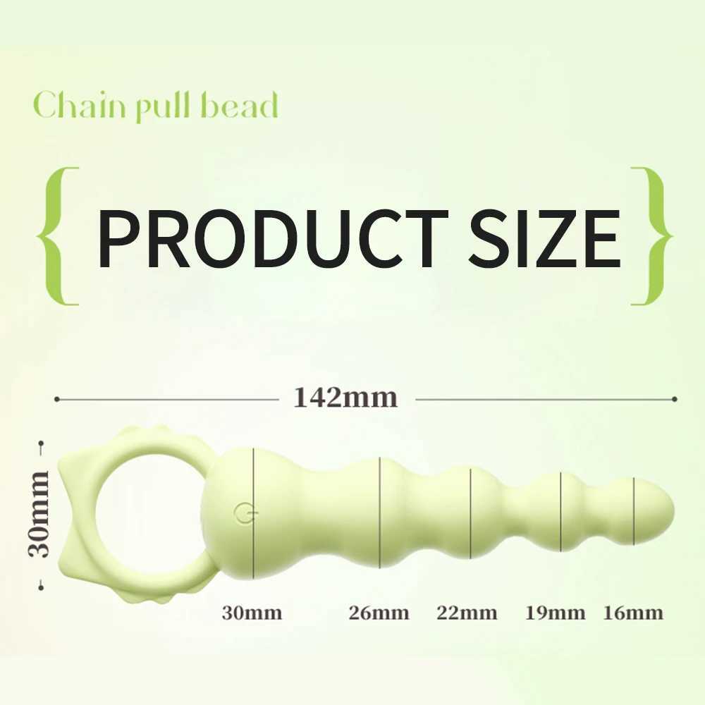 10 Speeds Anal Beads Vibrator Butt Plug for Women Vagina Balls Dilator Sex Toys for Men Adult Toy Prostate Massager Masturbator W250624