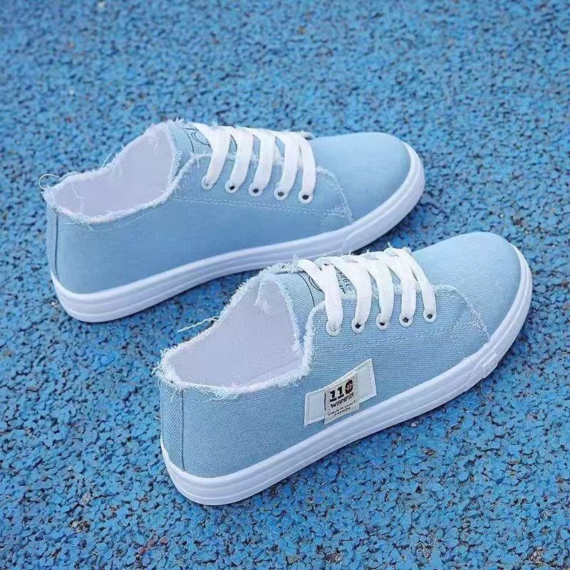 Designer casual shoes White Spring Summer New Canvas Shoes for Women Students Korean Style Soft Sole Breathable Thin Casual Sneakers