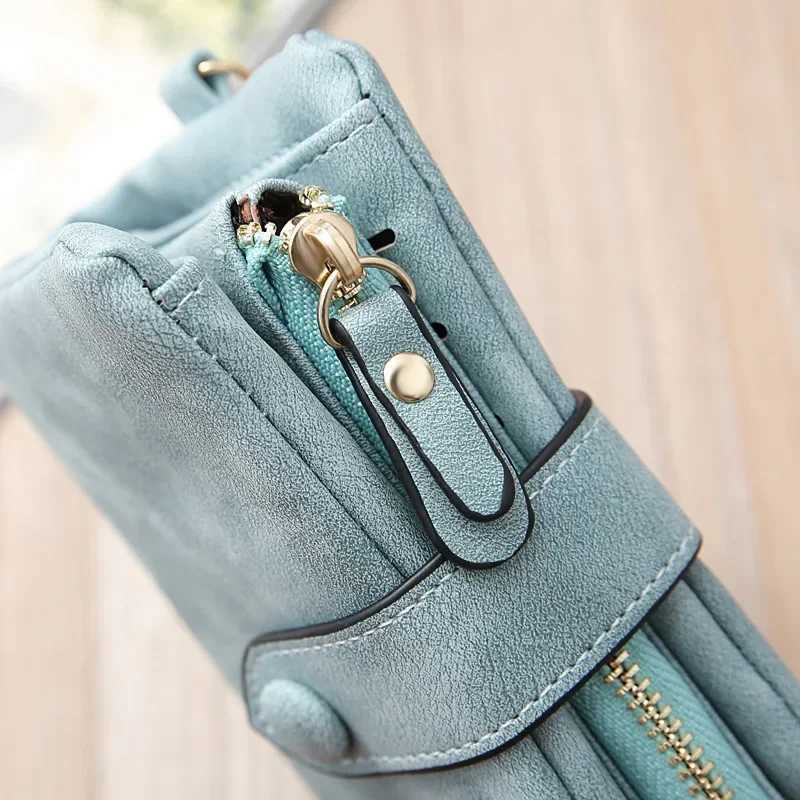 Leather Women Wallets Coin Pocket Hasp Card Holder Mey Bags Casual Lg Ladies Cluh Phe Purse 6 ColorsXJ250624