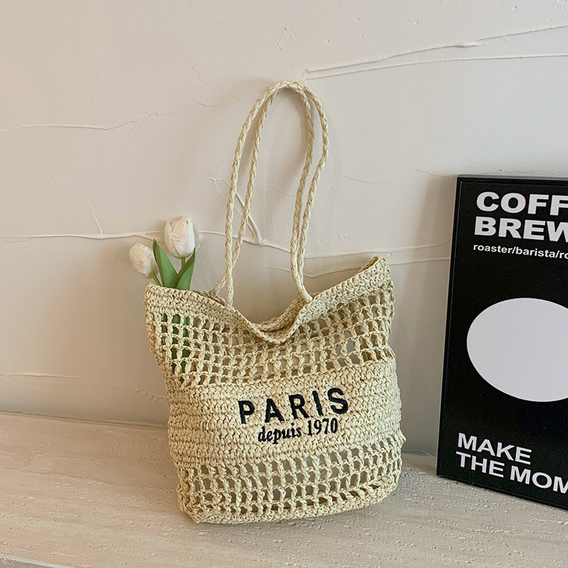 Free Shipping Casual Straw Multi-Color Knitted Tote Bag and Handbags Women Shoulder Bags Straw Woven Side Bag for Ladies Woman Handbag Beach Bag5