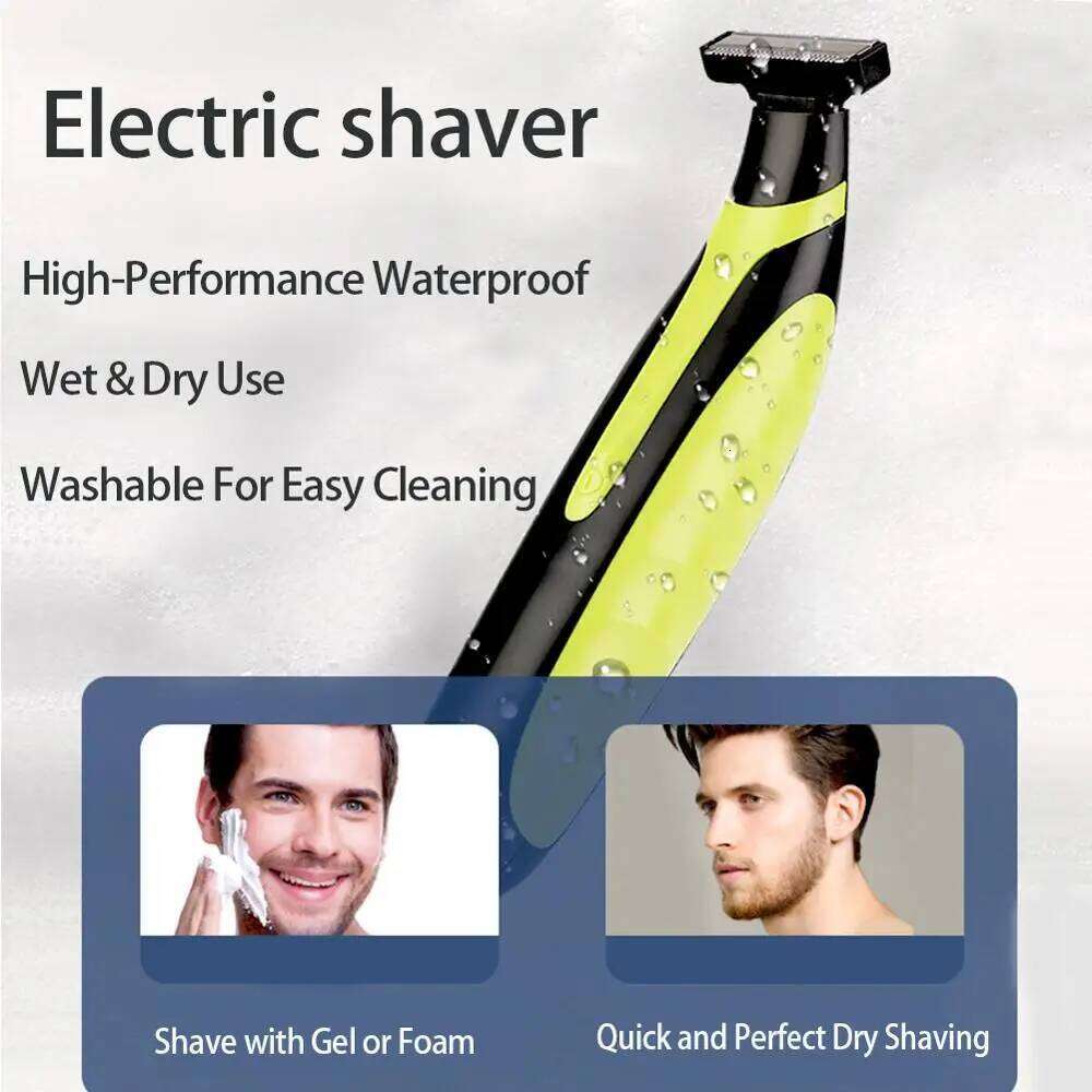 Electric Shaver USB Rechargeable Safety Razor Washable Beard For Men Small T Knife Trimmer Portable Shaving Hine