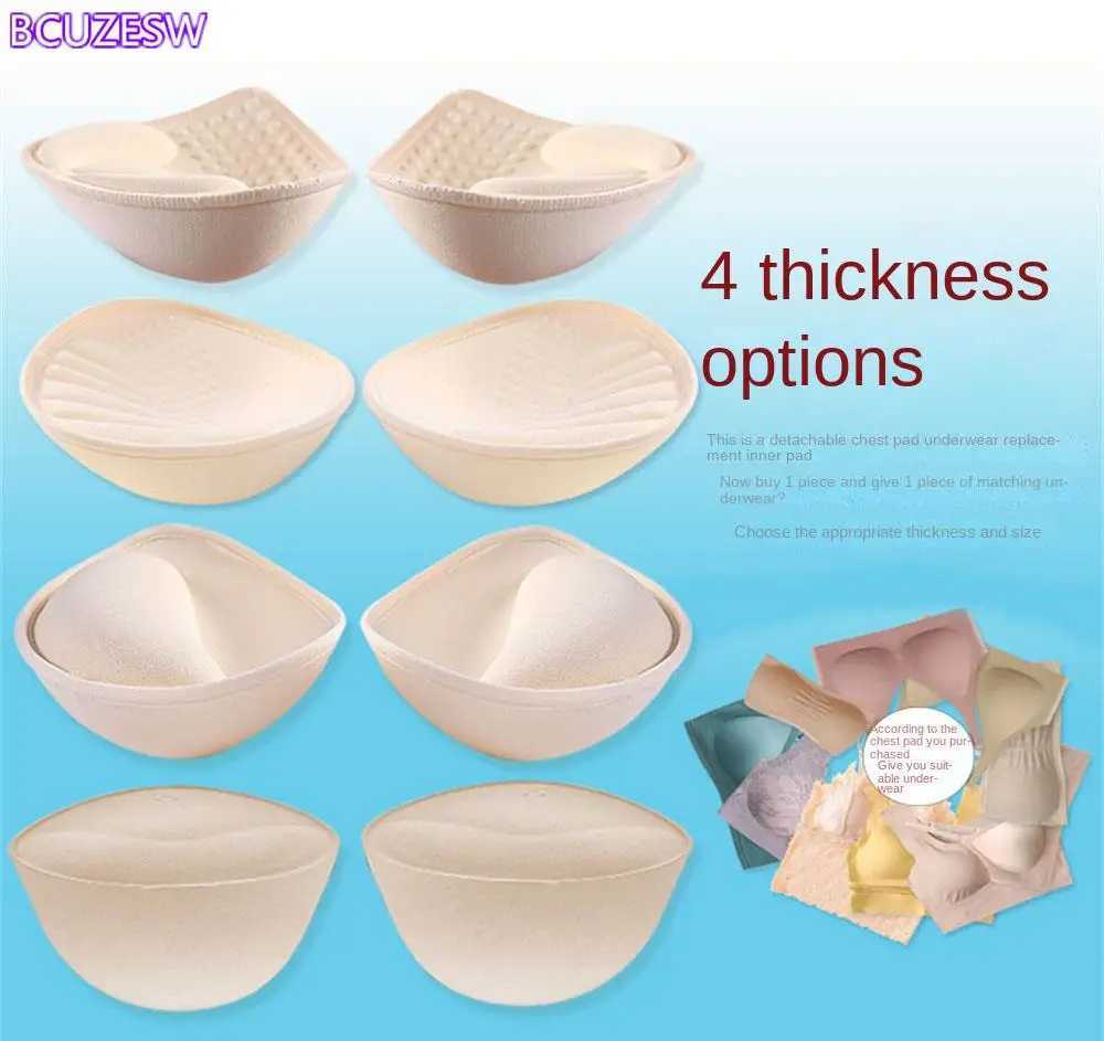 3D Thicken Push Up Bra Pads Inserts Women Underwear Small Breast Lift Breathable Sponge Padded Bra Lining Swimsuit Bra InsertW250624