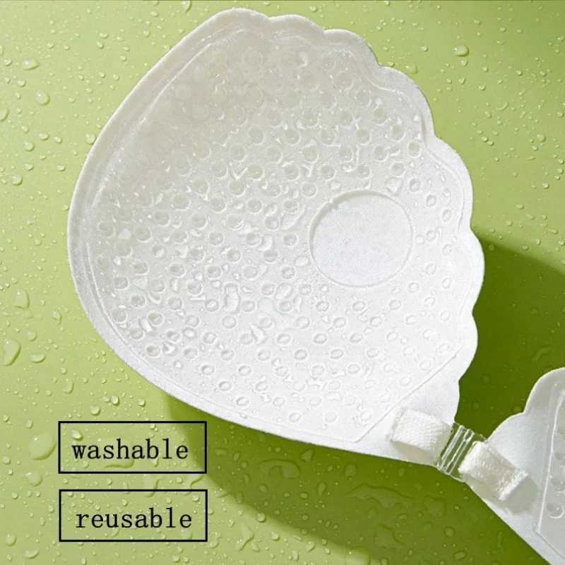 Women Silicone Chest Stickers Lace Push Up Waterproof Nipple Cover Invisible Self-Adhesive Nipple Tape Reusable Strapless BraW250624