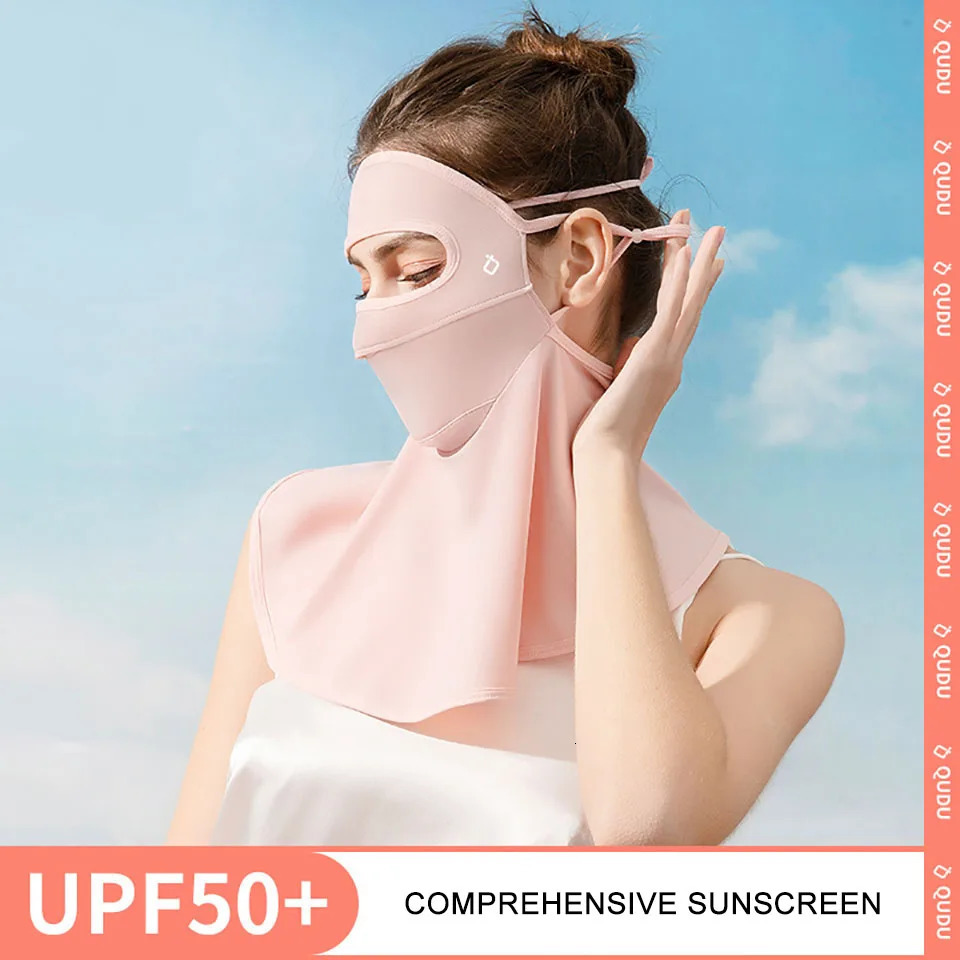 KoKossi Outdoor Anti UV Face Gini Women Summer Breathable Cycling Travel Sunscreen Mask Sunshade Neck Protection Ear Veil 250624