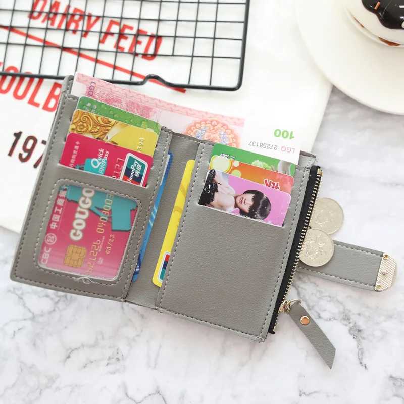 2023 Short Women Wallets Free Name Engraving Coin Pocket Zipper Female Purse New Fi Card Holder Simple Womens WalletXJ250624