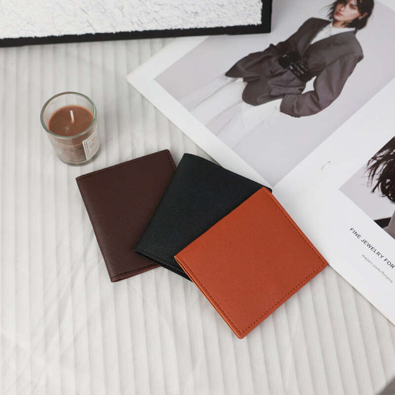 Women's Ultra-thin Compact Holder Bank ID Sleeve Driver's License Small Coin Purse Men's Anti-degaussing Card Clip