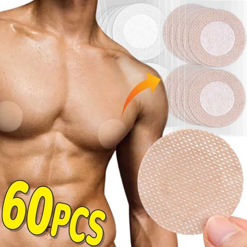 2-60PCS Mens Round Nipple Cover Self-Adhesive Disposable Breast Pasties Stickers Invisible Nipples Patch Chest Paste AccessoriesW250624
