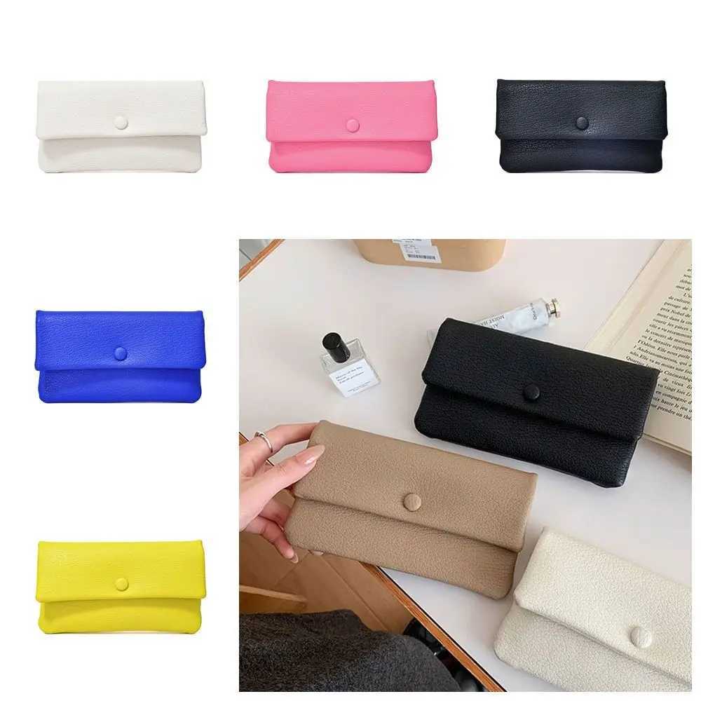 Elegant PU Leather Envelope Wallets Korean Style Zipper Women LG Cluh Bag Multifunctional Portable Change Bag Female XJ250624