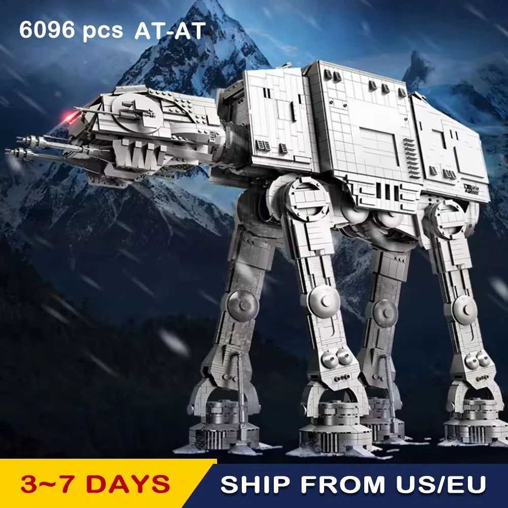 UCS Land transport battle robot AT-AT set moc Building Block bricks star model toy set gifts kids world Christmas 6096pcs 67110 R250624
