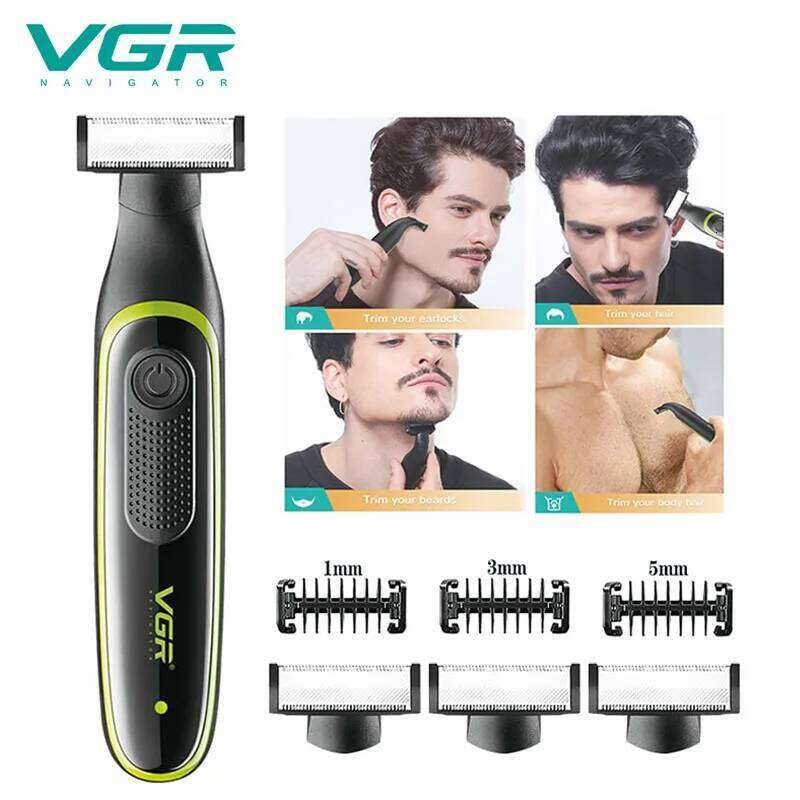 Wet Dry Facial Electric Shaver For Men Beard Stubble Body Groomer Shaving Hine Rechargeable Hair Trimmer