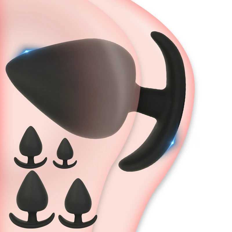 Anal Plug Safe Silicone Dildo Anal Butt Plugs G Spot Stimulation Unisex Wearable Stopper Adults Sex Toys for Men/Women W250624