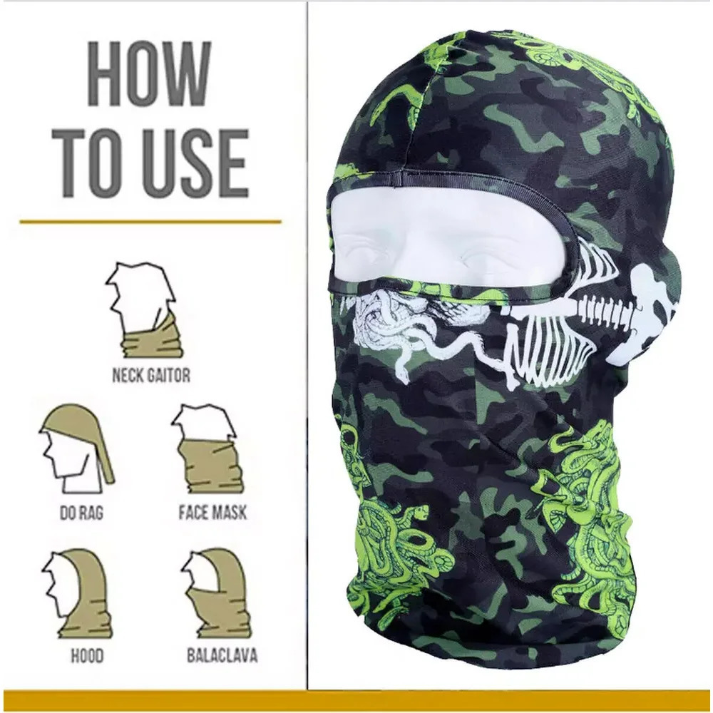 Outdoor Sports Balaclava UV Protection Breathable Riding Motorcycle Face Mask Cover Headgear Men Women Cycling Neck Face Shield 250624