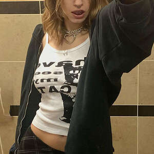 Sexy Style Pure Desire Small Strap Hot Girl Letter Print Color Block Slim Fit Bowknot Base Vest B5