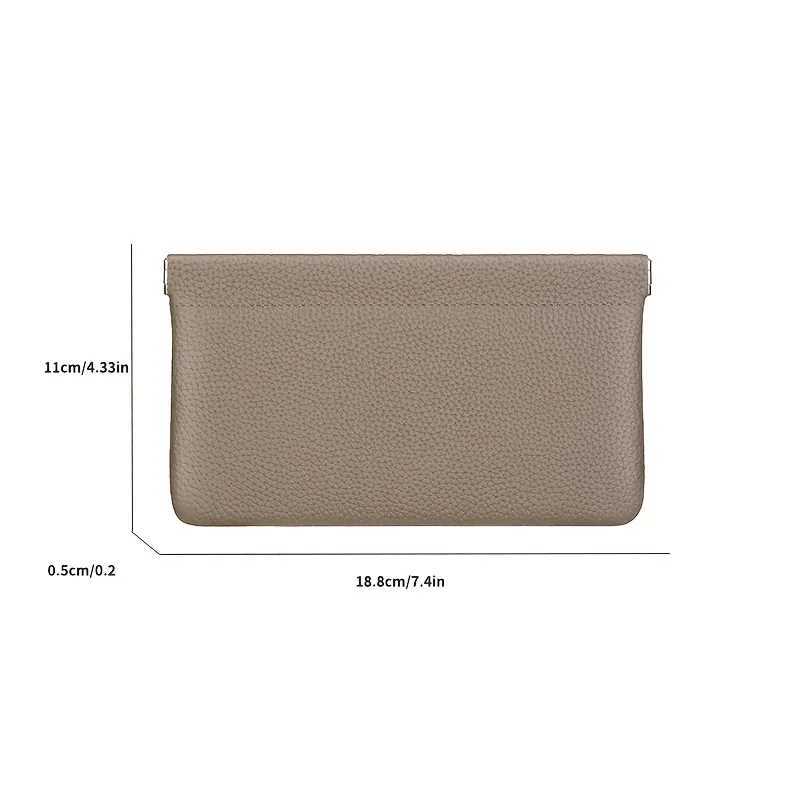 Real Cowhide LG Wallet Passport Drivers License Document Holder Data Cable Cosmetic Bag Storage Wallets for Women XJ250624