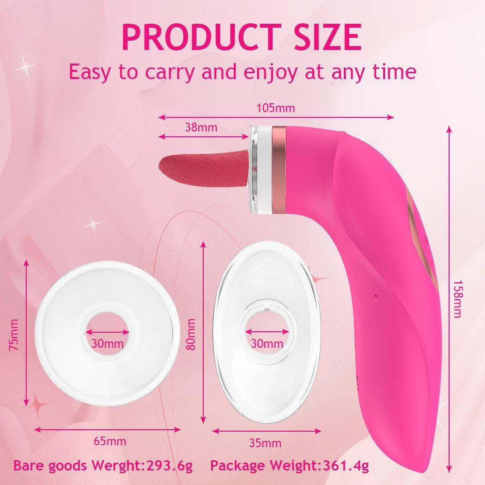 Clitoral Sucking Vibrator G-spot Nipples Vagina Clitoral Stimulator 7 Sucking 5 Licking Modes for Women Couples Sex Pleasure 250624