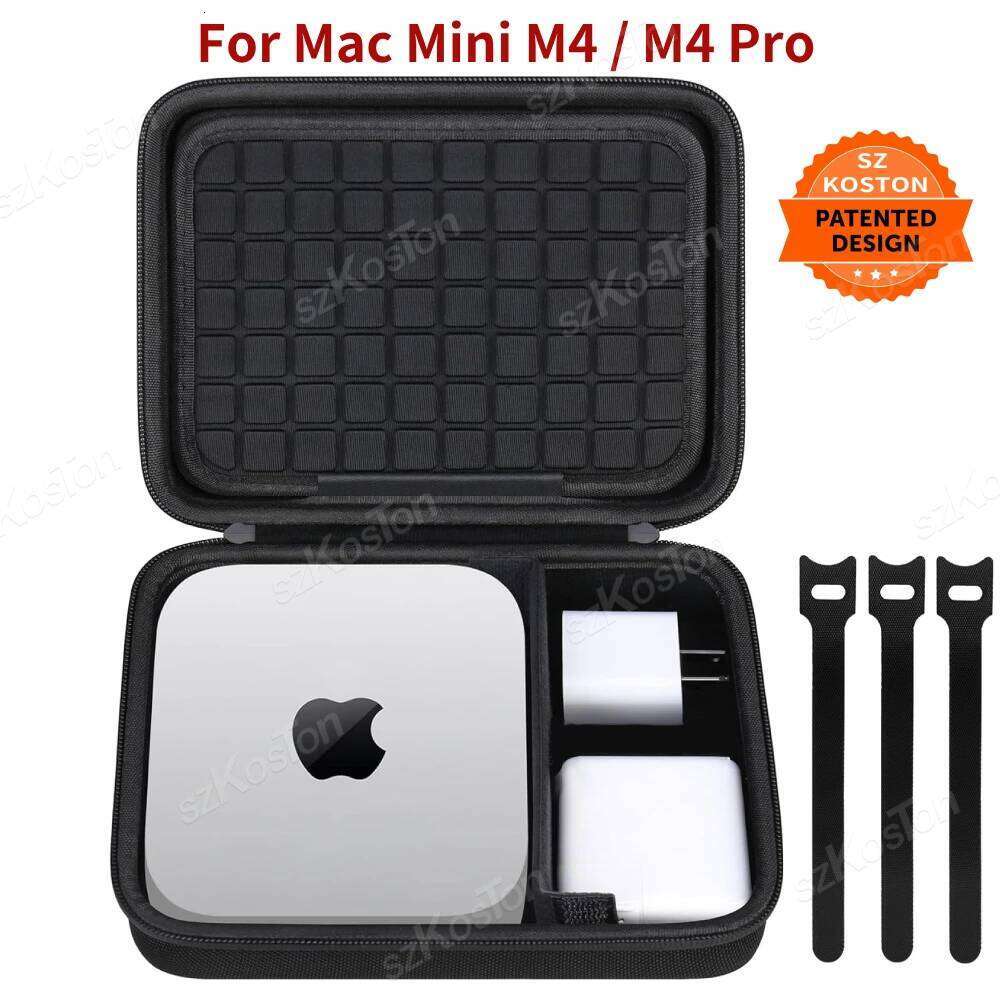 Hard Shell Travel Carrying Case M4 Desktop Computer Portable Protective Storage Bag For 2024 Mini M4/M4 Pro