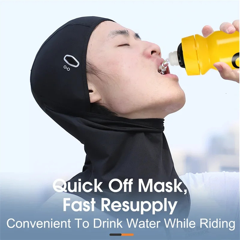 WEST BIKING Summer Breathable Cycling Cap Anti-UV Balaclava Men Full Face Mask Bicycle Motorcycle Running Cooling Sport Gear 250624