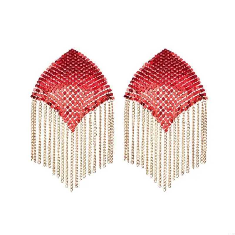 Y3NE Sequins Tassels Pasties Sticky Bra Nipple Covers Reusable Pasty Breast Covers Adhesive Nipples Stickers for Women Girls W250624