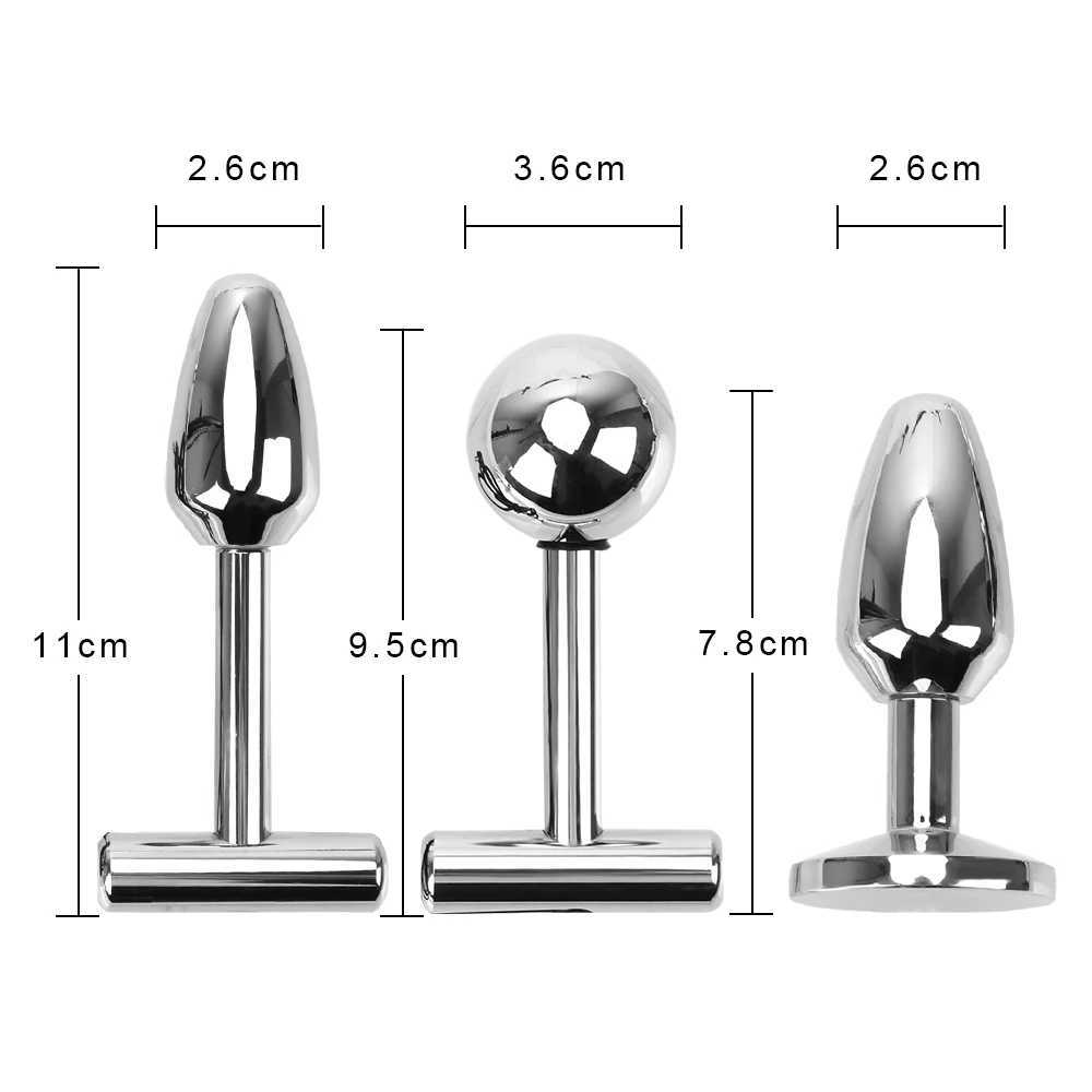 Metal Anal Beads Erotic Electrical Stimulation Butt Plug G Spot Sex Toy for Women Prostate Massage Electro Shock Vaginal Tight W250624