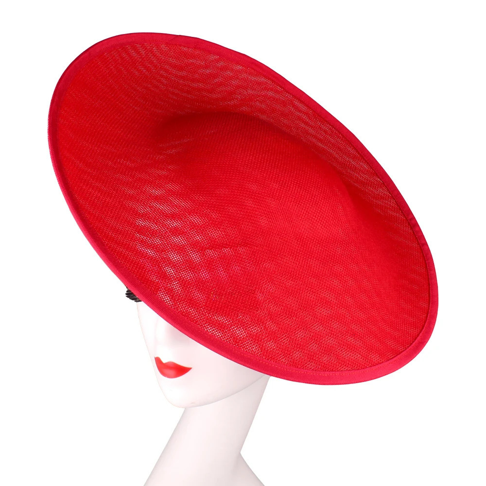 Arrival 34CM Fascinator Base Linen Elegant DIY Millinery Hat Netting Hair Top Hat Party Accessory Cap Holder 250618
