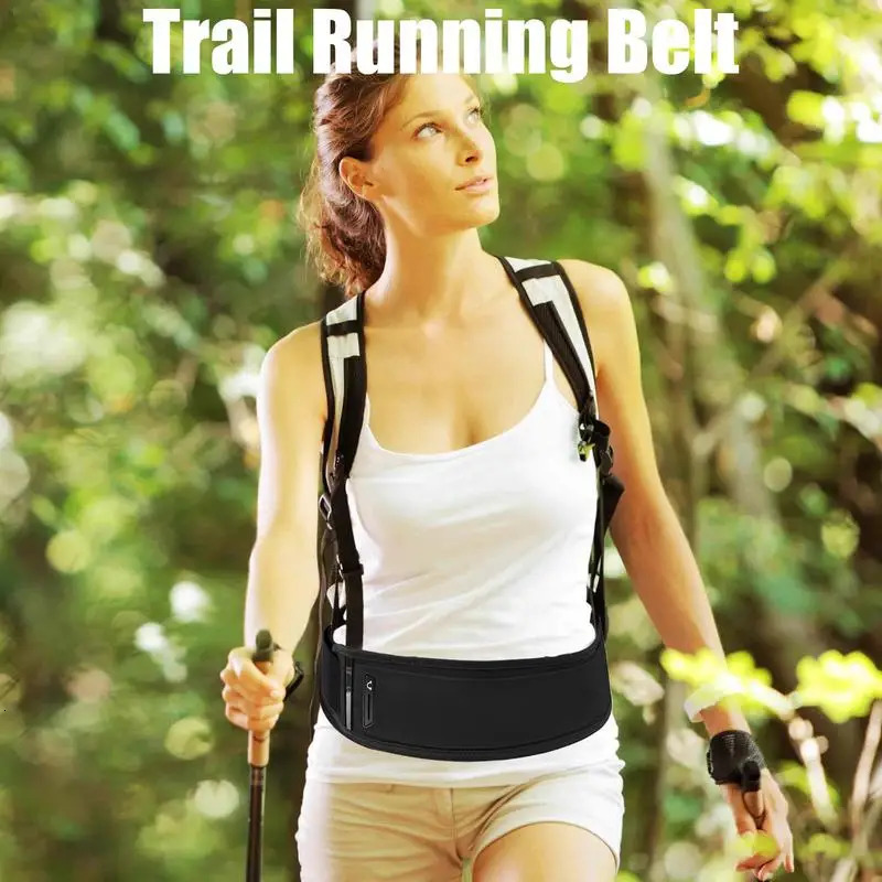 Slim Running Pouch Belt Adjustable Bag Waist Slim Fanny Pack Large Capacity Outdoor Sports Equipment Organizer Runners Pouch For 250624