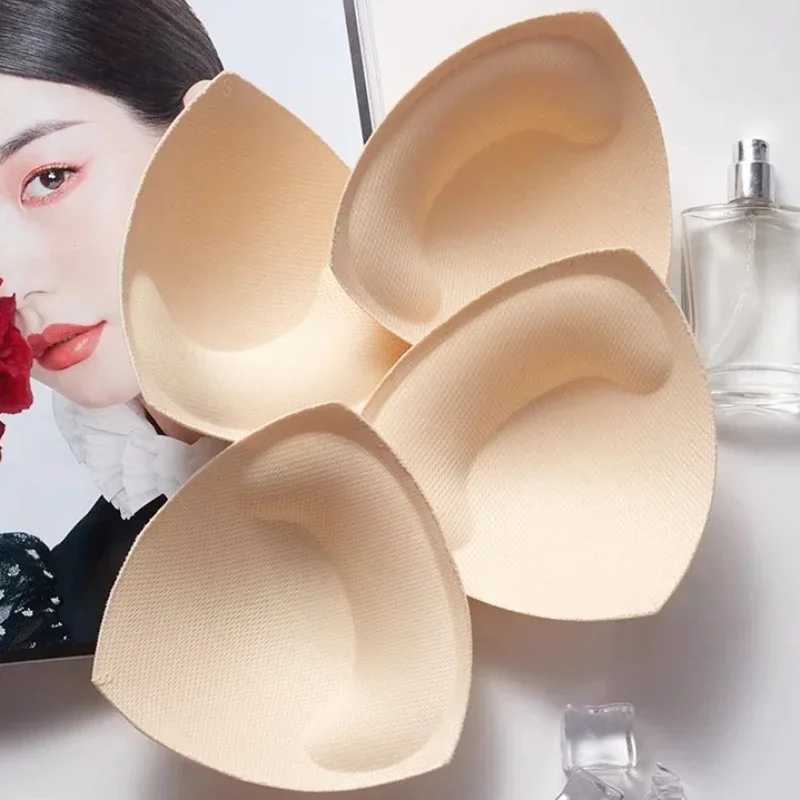2/6pcs Sponge Push Up Pads Women Swimsuit Bikini Invisible Enhancer Removeable Padding Inserts Cups Chest Cup Pads Accessories W250624