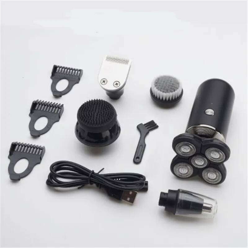 Wet Dry Man Electric Beard Shaver 5D Float Razor Skull Bald Head Shaving Hine Facial Grooming Kit Hair Clipper Male Haircut