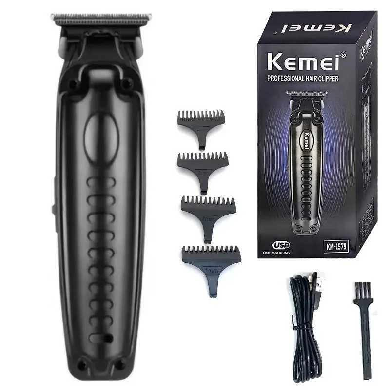 Kemei Professional Hair Trimmer For Men Electric Beard Hair Clipper Haircut Kit Barber Machine Rechargeable XJ250624