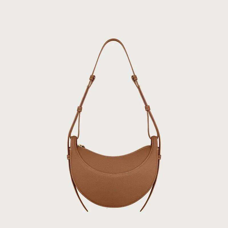 2025 New Women Single-shoulder PU Leather Fashion Crescent-shaped Luxurious Design Ladies Crossbody Bag