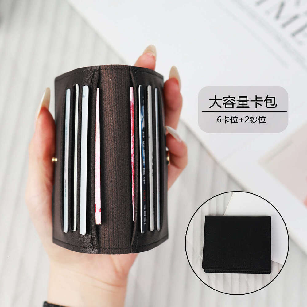 Women's Ultra-thin Compact Holder Bank ID Sleeve Driver's License Small Coin Purse Men's Anti-degaussing Card Clip