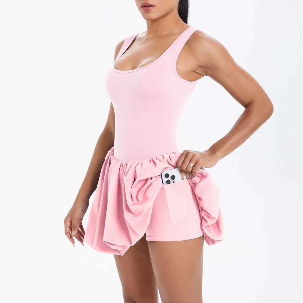 Dance Ballet Dress Gym Push up Running Tennis Sports 2025 New Women Yoga Set Sexy Anti Glare One-Piece Jumpsuit